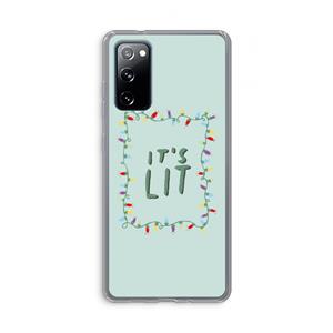 CaseCompany It's Lit: Samsung Galaxy S20 FE / S20 FE 5G Transparant Hoesje
