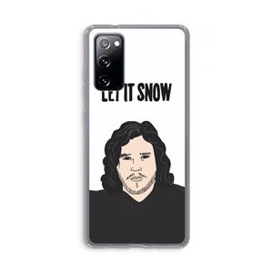 CaseCompany Let It Snow: Samsung Galaxy S20 FE / S20 FE 5G Transparant Hoesje