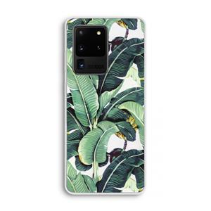 CaseCompany Bananenbladeren: Samsung Galaxy S20 Ultra Transparant Hoesje
