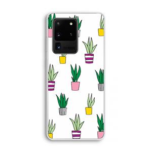 CaseCompany Sanseveria: Samsung Galaxy S20 Ultra Transparant Hoesje