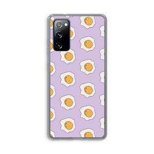 CaseCompany Bacon to my eggs #1: Samsung Galaxy S20 FE / S20 FE 5G Transparant Hoesje
