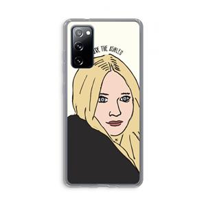 CaseCompany Ashley: Samsung Galaxy S20 FE / S20 FE 5G Transparant Hoesje