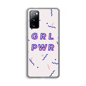 CaseCompany GRL PWR: Samsung Galaxy S20 FE / S20 FE 5G Transparant Hoesje