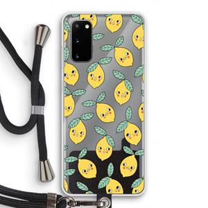CaseCompany Citroenen: Samsung Galaxy S20 Transparant Hoesje met koord