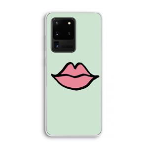 CaseCompany Kusje: Samsung Galaxy S20 Ultra Transparant Hoesje