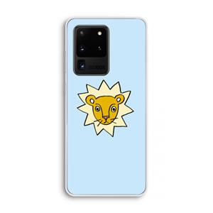 CaseCompany Kleine leeuw: Samsung Galaxy S20 Ultra Transparant Hoesje