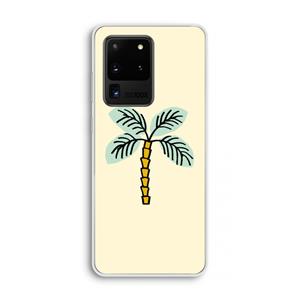 CaseCompany Palmboom: Samsung Galaxy S20 Ultra Transparant Hoesje