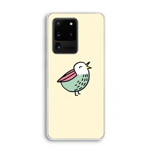 CaseCompany Birdy: Samsung Galaxy S20 Ultra Transparant Hoesje