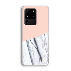 CaseCompany A touch of peach: Samsung Galaxy S20 Ultra Transparant Hoesje