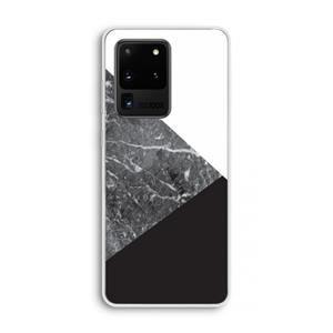 CaseCompany Combinatie marmer: Samsung Galaxy S20 Ultra Transparant Hoesje