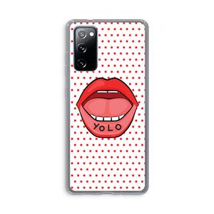 CaseCompany Yolo Denise: Samsung Galaxy S20 FE / S20 FE 5G Transparant Hoesje