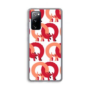 CaseCompany Dogs: Samsung Galaxy S20 FE / S20 FE 5G Transparant Hoesje
