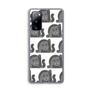 CaseCompany Cats: Samsung Galaxy S20 FE / S20 FE 5G Transparant Hoesje