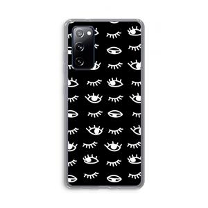 CaseCompany Eye pattern #3: Samsung Galaxy S20 FE / S20 FE 5G Transparant Hoesje