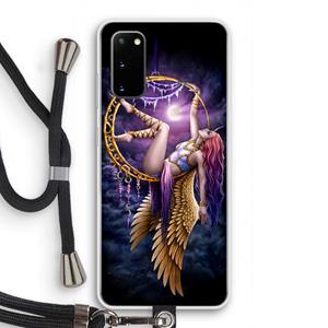 CaseCompany Aerial Angel: Samsung Galaxy S20 Transparant Hoesje met koord