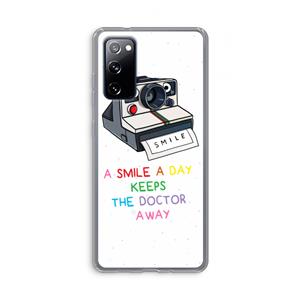 CaseCompany Smile: Samsung Galaxy S20 FE / S20 FE 5G Transparant Hoesje