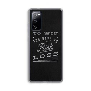 CaseCompany Risk loss: Samsung Galaxy S20 FE / S20 FE 5G Transparant Hoesje