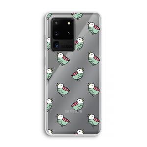 CaseCompany Vogeltjes: Samsung Galaxy S20 Ultra Transparant Hoesje