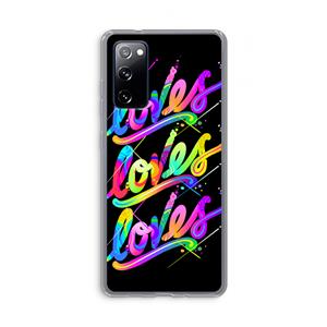 CaseCompany Loves: Samsung Galaxy S20 FE / S20 FE 5G Transparant Hoesje