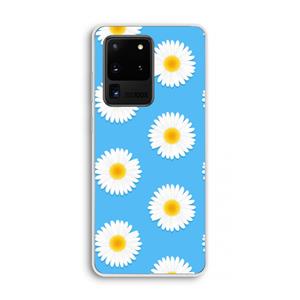CaseCompany Margrietjes: Samsung Galaxy S20 Ultra Transparant Hoesje