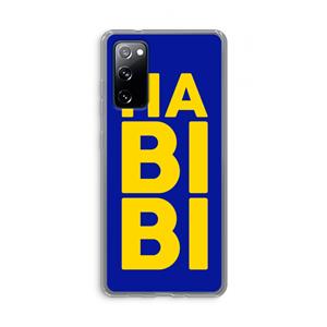 CaseCompany Habibi Blue: Samsung Galaxy S20 FE / S20 FE 5G Transparant Hoesje