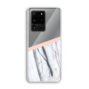CaseCompany A touch of peach: Samsung Galaxy S20 Ultra Transparant Hoesje