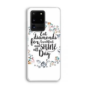 CaseCompany Diamonds: Samsung Galaxy S20 Ultra Transparant Hoesje