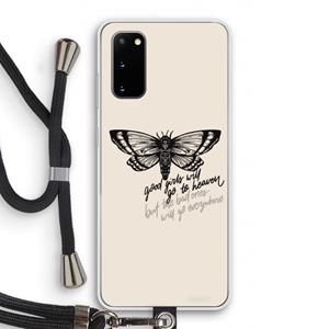 CaseCompany Good or bad: Samsung Galaxy S20 Transparant Hoesje met koord