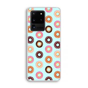 CaseCompany Donuts: Samsung Galaxy S20 Ultra Transparant Hoesje