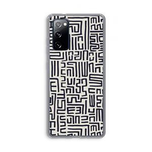 CaseCompany Moroccan Print: Samsung Galaxy S20 FE / S20 FE 5G Transparant Hoesje