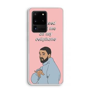 CaseCompany Hotline bling: Samsung Galaxy S20 Ultra Transparant Hoesje