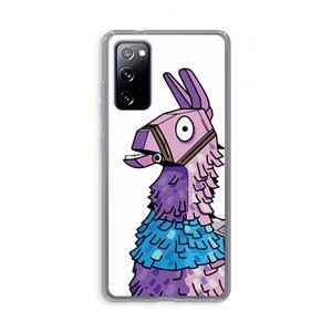 CaseCompany Lama: Samsung Galaxy S20 FE / S20 FE 5G Transparant Hoesje