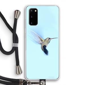 CaseCompany Kolibri: Samsung Galaxy S20 Transparant Hoesje met koord