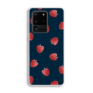 CaseCompany Framboosjes: Samsung Galaxy S20 Ultra Transparant Hoesje