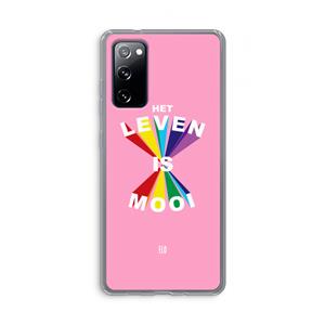 CaseCompany Het Leven Is Mooi: Samsung Galaxy S20 FE / S20 FE 5G Transparant Hoesje