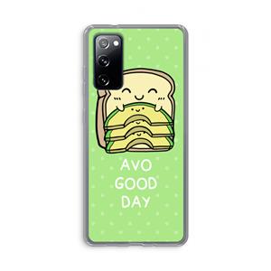 CaseCompany Avo Good Day: Samsung Galaxy S20 FE / S20 FE 5G Transparant Hoesje