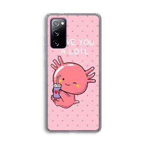 CaseCompany Love You A Lotl: Samsung Galaxy S20 FE / S20 FE 5G Transparant Hoesje