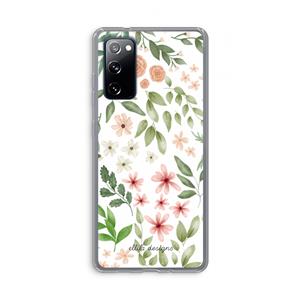 CaseCompany Botanical sweet flower heaven: Samsung Galaxy S20 FE / S20 FE 5G Transparant Hoesje
