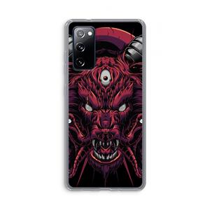 CaseCompany Hell Hound and Serpents: Samsung Galaxy S20 FE / S20 FE 5G Transparant Hoesje