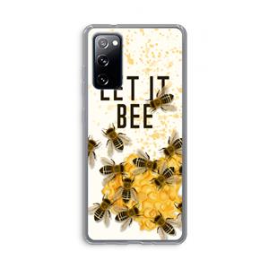 CaseCompany Let it bee: Samsung Galaxy S20 FE / S20 FE 5G Transparant Hoesje