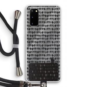 CaseCompany Crazy shapes: Samsung Galaxy S20 Transparant Hoesje met koord