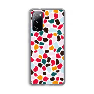 CaseCompany Colored Giraffe: Samsung Galaxy S20 FE / S20 FE 5G Transparant Hoesje