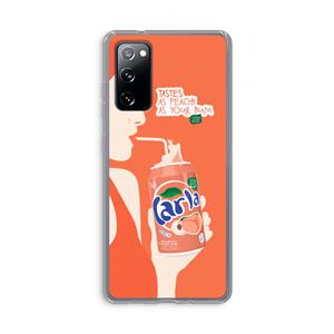 CaseCompany Peach please!: Samsung Galaxy S20 FE / S20 FE 5G Transparant Hoesje