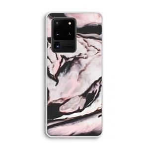 CaseCompany Roze stroom: Samsung Galaxy S20 Ultra Transparant Hoesje