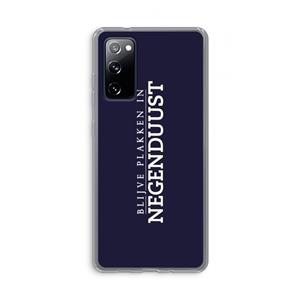 CaseCompany Blijve plakken in Negenduust: Samsung Galaxy S20 FE / S20 FE 5G Transparant Hoesje