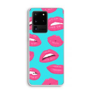 CaseCompany Bite my lip: Samsung Galaxy S20 Ultra Transparant Hoesje
