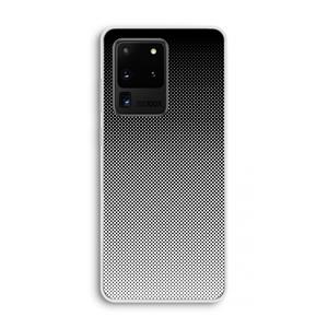 CaseCompany Musketon Halftone: Samsung Galaxy S20 Ultra Transparant Hoesje