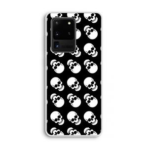 CaseCompany Musketon Skulls: Samsung Galaxy S20 Ultra Transparant Hoesje