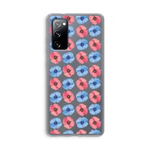 CaseCompany Klaproosjes: Samsung Galaxy S20 FE / S20 FE 5G Transparant Hoesje