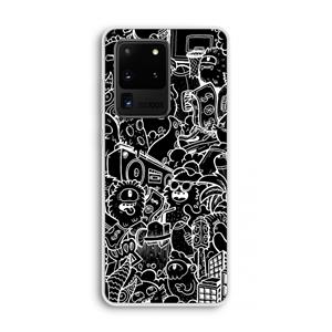 CaseCompany Vexx Black City : Samsung Galaxy S20 Ultra Transparant Hoesje